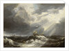 Sunlight on a stormy sea by Bonaventura Peeters the Elder