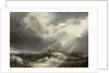 Sunlight on a stormy sea by Bonaventura Peeters the Elder