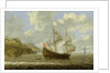 An English ship leaving the coast by Tobias Flessiers
