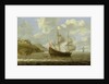 An English ship leaving the coast by Tobias Flessiers