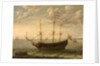 A Zeeland ship at anchor by Abraham Willaerts