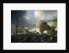 Ships and a galley wrecked on a rocky coast by Jan Peeters