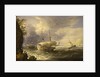 Shipping off a rocky coast by Pieter van den Velde