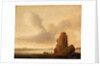 A rock in a calm sea by Jacob de Gruyter