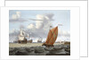 Shipping off a Dutch harbour by Gerrit Pompe