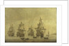 The 'Eendracht' with the 'Zeven Provincien' and other Dutch men-of-war by Cornelis Pietersz Mooy