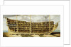 Section through a first-rate, 1701 by Thomas Phillips