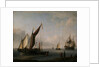 Dutch craft ashore by Willem Van de Velde the Younger