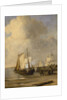 Calm: a kaag coming ashore by Willem Van de Velde the Younger