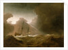 A Dutch ship scudding before a storm by Willem Van de Velde the Younger