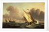 A kaag going to windward in a fresh breeze by Willem Van de Velde the Younger