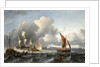 The merchant shipping anchorage in the Texel by Ludolf Bakhuizen
