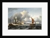 The merchant shipping anchorage in the Texel by Ludolf Bakhuizen
