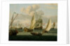 Shipping off Amsterdam by Abraham Storck