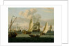 Shipping off Amsterdam by Abraham Storck