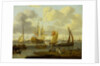 Shipping off Amsterdam by Abraham Storck