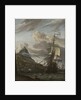 A Dutch ship entering a mediterranean port by Abraham Storck