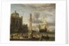 A Venetian pilgrim ship in an Italian port by Abraham Storck