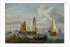 Dutch shipping in an estuary by Abraham Storck