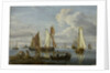 Dutch shipping in an estuary by Abraham Storck