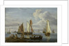 Dutch shipping in an estuary by Abraham Storck