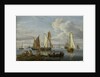 Dutch shipping in an estuary by Abraham Storck