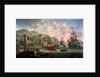 Ships, galleys and other vessels off an Italian port by Jacob Knyff