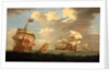A man-of-war flying the Royal Standard, and other ships of the fleet by R. Vale
