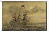 Dutch men-of-war joining the fleet by G. Vonk