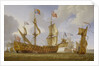 The 'Royal Prince' before the wind by Jan Karel Donatus van Beecq