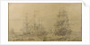A 17th century whaling scene by T. or F 0 Boon