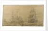 A 17th century whaling scene by T. or F 0 Boon