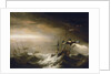 English ships in a storm by Johan van der Hagen