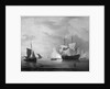 An English ship becalmed by Peter Monamy