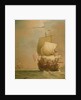 An English East Indiaman, bow view by Peter Monamy