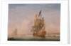 A Yacht Becalmed by Peter Monamy