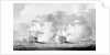 Action between English and French ships by unknown