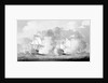 Action between English and French ships by unknown