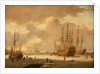 A Dutch whaler and other vessels in the ice by Adam Silo