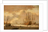 A Dutch whaler and other vessels in the ice by Adam Silo