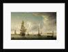Shipping in light airs in the Thames Estuary by Charles Brooking