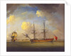 A naval snow by Charles Brooking