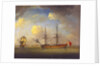 A naval snow by Charles Brooking