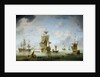 Shipping becalmed in the Solent by Charles Brooking