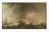 East Indiamen driven ashore in a storm by Charles Brooking
