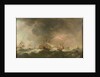 East Indiamen driven ashore in a storm by Charles Brooking