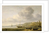 A beach scene near Scheveningen by Charles Brooking