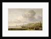 A beach scene near Scheveningen by Charles Brooking