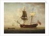 A brigantine in a calm sea by John Cleveley