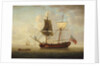 A brigantine in a calm sea by John Cleveley